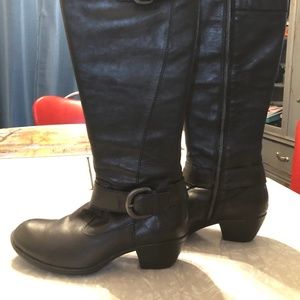 Born Black Genuine Leather Boots